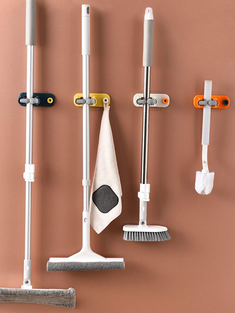 1pc Random Color Mop and Broom Holder - Multicolor - View 1