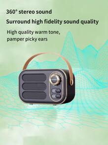 1 pieza Altavoz portátil inalámbrico - Negro - Ver 4