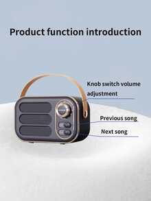 1 pieza Altavoz portátil inalámbrico - Negro - Ver 5