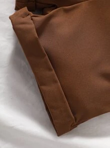 Baby Girl Ruffle Trim Square Neck Shirred Top & Shorts - Multicolor - View 7