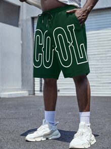 Manfinity EMRG Quần Short Nam Dây kéo Túi Lá thư Giải trí - màu xanh lá - Xem 5