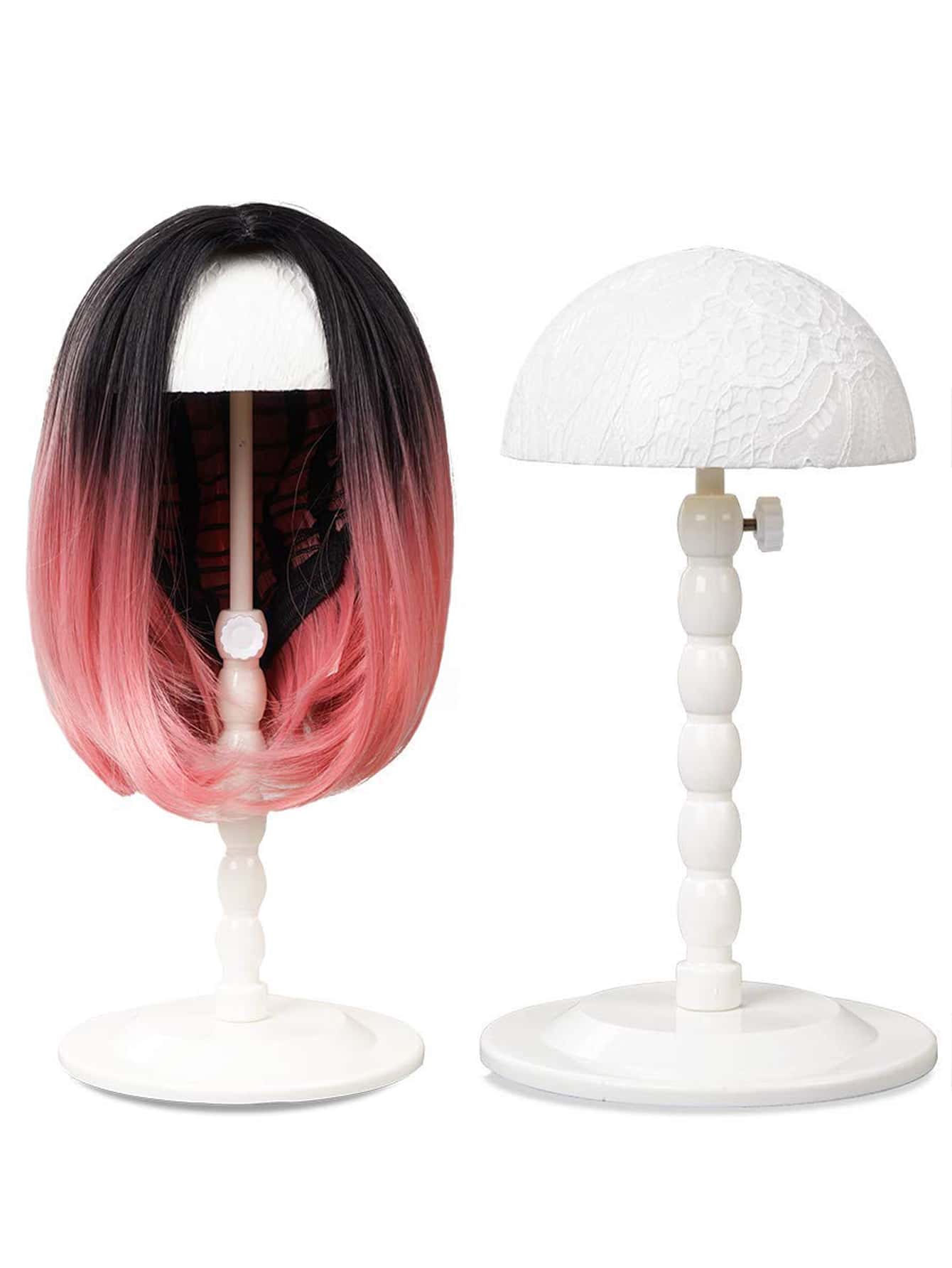 1入組可調節假髮支架 - 白色 - 查看 1