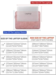 canvas artisan 1 Túi đựng máy tính xách tay siêu mỏng chống thấm nước có kết cấu - Hồng - Xem 3