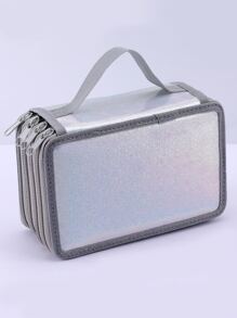 1入組鐳射細節筆袋 - 灰色 - 查看 1