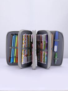 1入組鐳射細節筆袋 - 灰色 - 查看 2