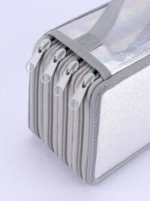 1入組鐳射細節筆袋 - 灰色 - 查看 5