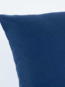 1 Vải Dệt Đệm, Màu Xanh Tối Giản Trang Trí Ném Gối Không Chất Độn Cho Ghế Sofa - màu đen - Xem 2