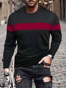 Manfinity Homme Tops Nam Khối Màu Giải trí - màu đen - Xem 1