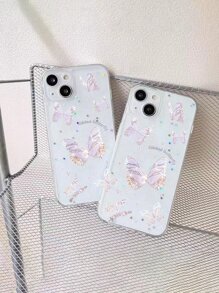 蝴蝶樣式透明手機殼 - 彩色 - 查看 5