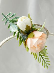 1pc Floral Decor Pet Hair Clip - Multicolor - View 5