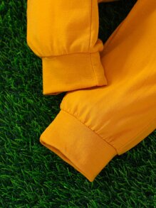 Bebé niño Pantalones deportivos con capucha con estampado de dibujos animados - Multicolor - Ver 6