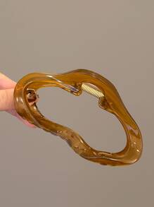 3 件装女士夏季云状果冻发夹，黑色、米色和棕色，11 厘米/4.33 英寸，时尚百搭发饰，适合日常佩戴、派对、通勤和度假，适用于发型设计、洗脸、沐浴、化妆和服装搭配发夹爪夹发夹发夹发夹发夹，优雅、学校用品、学院秋冬度假装女士