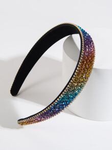 Cubic Zirconia Decor Headband - Multicolor - View 2