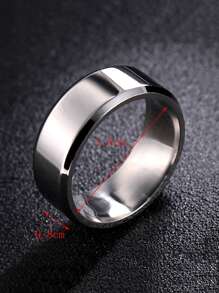 Fashionable and Popular Men Minimalist Ring Stainless Steel for Jewelry Gift and for a Stylish Look