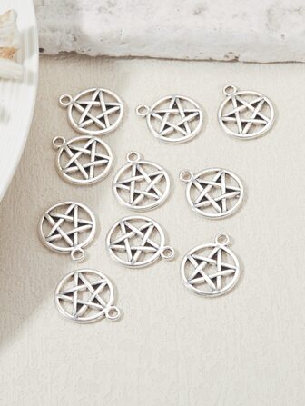 10入組/套星形裝飾DIY吊墜