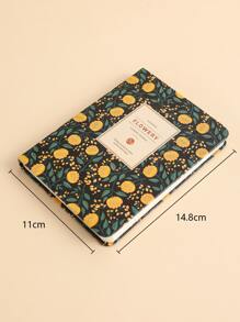 1入組花朵圖案筆記本 - 彩色 - 查看 6