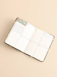 1入組花朵圖案筆記本 - 彩色 - 查看 7