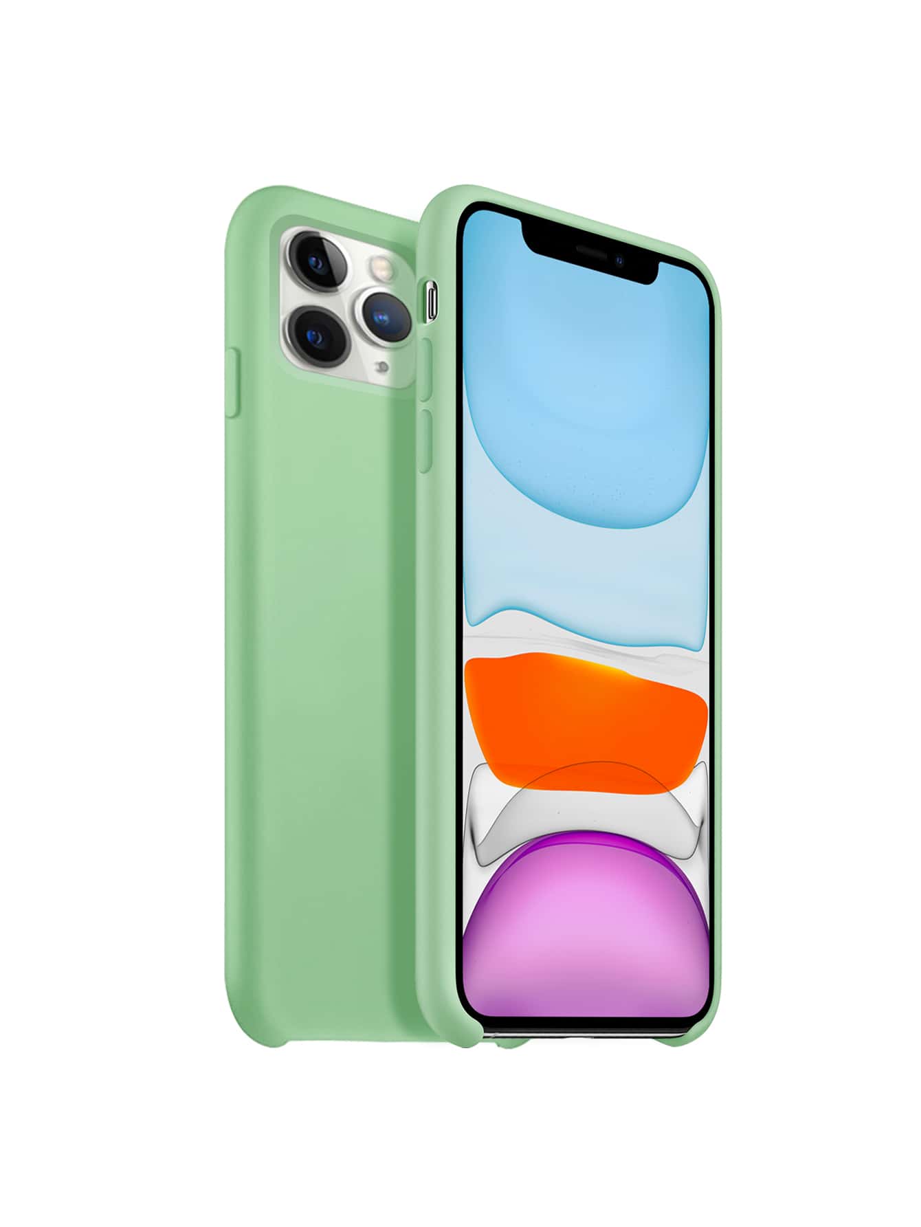 Vỏ điện thoại silicon rắn D8 - Màu xanh Bạc hà - Xem 1