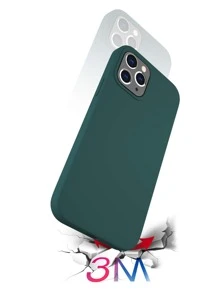 Funda para teléfono de silicona lisa D8 - Verde Oscuro - Ver 5