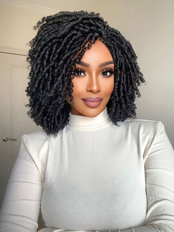 Afro Short Dreadlock Twist Synthetic Wig SHEIN UK