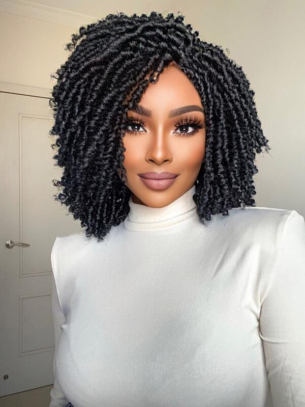 Afro Short Dreadlock Twist Synthetic Wig SHEIN South Africa