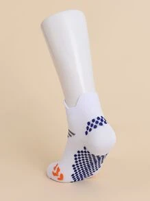 1 đôi Vớ thể thao sọc - trắng - Xem 2