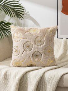 1入組金屬幾何圖案靠墊套無填充物現代纖維裝飾方形靠墊套無填充物 - 彩色 - 查看 2