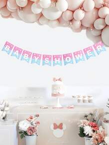 12入組/套紙拉字母圖案掛旗適用於裝飾用品適用於生日派對 - 彩色 - 查看 1