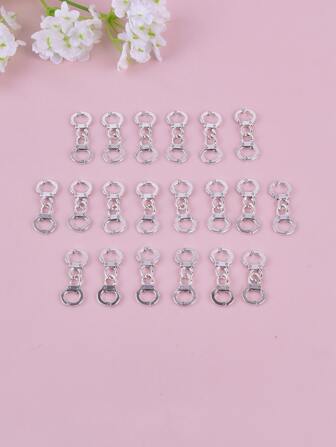 20pcs/set metal Toy Handcuff DIY Pendant