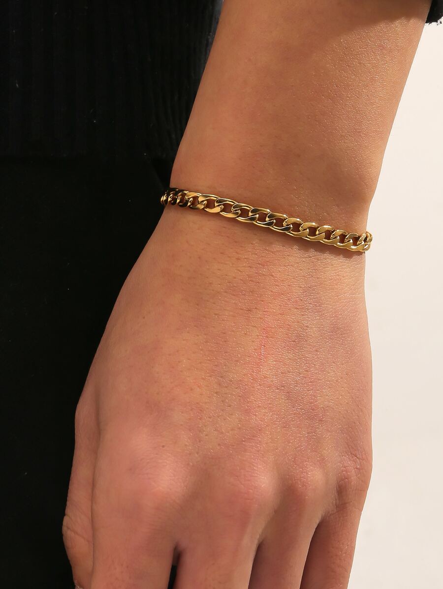 男士極簡扣環手鏈