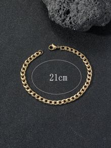 男士極簡扣環手鏈