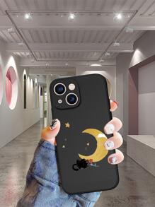 Cartoon Cat Print Phone Case - Multicolor - View 2