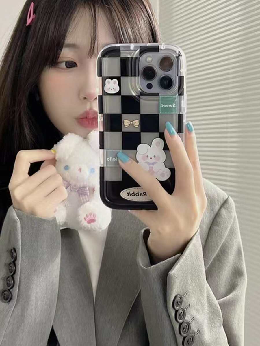 Cartoon Bear Phone Case - Multicolor - View 1