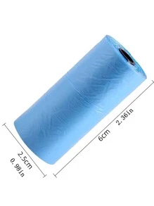 带抽绳封口的户外用一次性迷你塑料垃圾袋，包括婴儿尿布处理袋（10 卷纯色，颜色随机）、厨房、浴室、家居、家居用品 - 彩色 - 查看 4