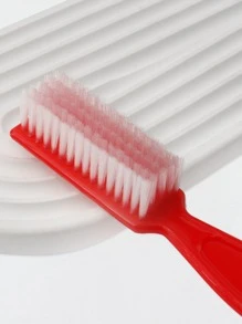 Men Portable Mustache Cleaning Brush - Red - View 2