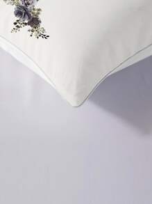 3入組/套花卉圖案被套套裝1入組被套和2入組枕套四季現代面料床上用品套裝 - 彩色 - 查看 3