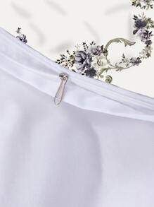 3入組/套花卉圖案被套套裝1入組被套和2入組枕套四季現代面料床上用品套裝 - 彩色 - 查看 5