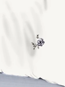 3入組/套花卉圖案被套套裝1入組被套和2入組枕套四季現代面料床上用品套裝 - 彩色 - 查看 6