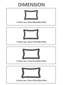 1入組滌綸枕頭時尚棋盤格圖案床枕套 - 彩色 - 查看 4