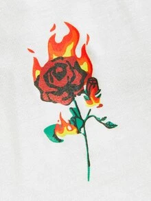 Men 3pcs Rose & Letter Graphic Boxer Brief - Multicolor - View 4