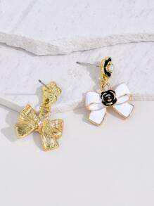 Pendientes largos lazo - Multicolor - Ver 2