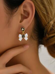 Pendientes largos lazo - Multicolor - Ver 3