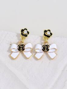 Pendientes largos lazo - Multicolor - Ver 4