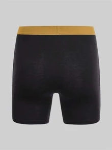 Men 3pcs Letter Tape Waist Boxer Brief - Multicolor - View 2