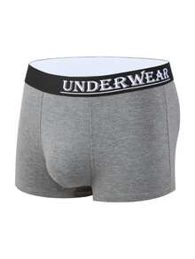 Men 3pcs Letter Tape Waist Boxer Brief - Multicolor - View 3