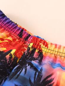 Đứa bé trai In cây dừa Quần short - Nhiều màu - Xem 4