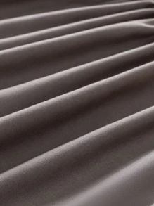 1 tấm màu xám được trang bị, tấm vải tối giản được trang bị cho gia đình - Màu xám đen - Xem 10