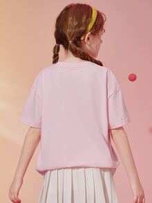Tops con gái Slogan Giải trí - Hồng - Xem 2