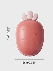 1入組胡蘿蔔造型隨機肥皂盒 - 彩色 - 查看 2