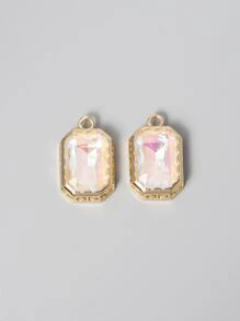 2 piezas/set atractivo con diamante de imitación Colgante DIY para Mujer para Bisutería - Multicolor - Ver 1
